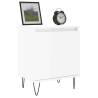 High Gloss White Bedside Cabinet - 40x30x50 cm | Hipo Market