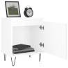 High Gloss White Bedside Cabinet - 40x30x50 cm | Hipo Market