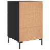 Stylish Black Bedside Cabinet - 40x40x66 cm - Hipomarket