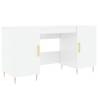 High Gloss White Desk 140x50 cm - Stylish & Practical Furniture