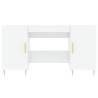 High Gloss White Desk 140x50 cm - Stylish & Practical Furniture