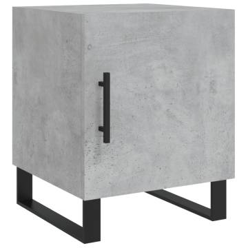 Buy 2 pcs Concrete Grey Bedside Cabinets | Modern Storage Solution