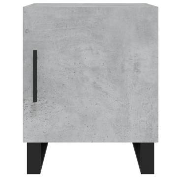 Buy 2 pcs Concrete Grey Bedside Cabinets | Modern Storage Solution