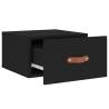 Wall-mounted Bedside Cabinets 2 pcs Black | HiPo Market