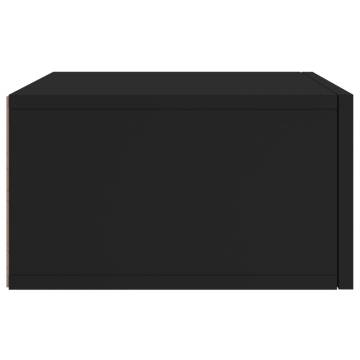 Wall-mounted Bedside Cabinets 2 pcs Black | HiPo Market