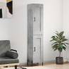 Highboard Concrete Grey 34.5x34x180 cm Engineered Wood Colour concrete grey Quantity in Package 1 Model 1 wood door 