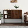 Sideboard Brown Oak 100x40x79.5 cm Engineered Wood Colour brown oak Quantity in Package 1 