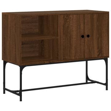 Industrial Brown Oak Sideboard - 100x40x79.5 cm