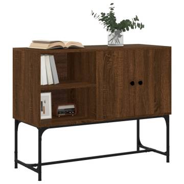 Industrial Brown Oak Sideboard - 100x40x79.5 cm