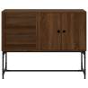 Industrial Brown Oak Sideboard - 100x40x79.5 cm