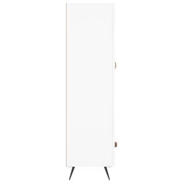 Elegant Highboard in White - 69.5x31x115 cm - Engineered Wood