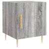 Stylish Grey Sonoma Bedside Cabinet - 40x40x50 cm