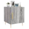 Stylish Grey Sonoma Bedside Cabinet - 40x40x50 cm