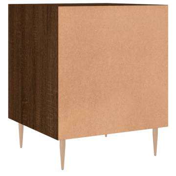 Bedside Cabinet Brown Oak - Modern Storage Solution | HipoMarket