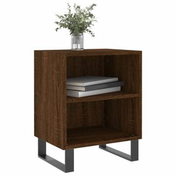 Elegant Brown Oak Bedside Cabinets - 2 pcs | Hipomarket