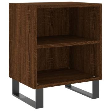 Elegant Brown Oak Bedside Cabinets - 2 pcs | Hipomarket