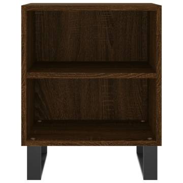 Elegant Brown Oak Bedside Cabinets - 2 pcs | Hipomarket