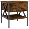 Smoked Oak Bedside Table - 40x42x45 cm | HipoMarket