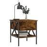 Smoked Oak Bedside Table - 40x42x45 cm | HipoMarket