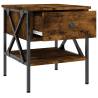 Smoked Oak Bedside Table - 40x42x45 cm | HipoMarket