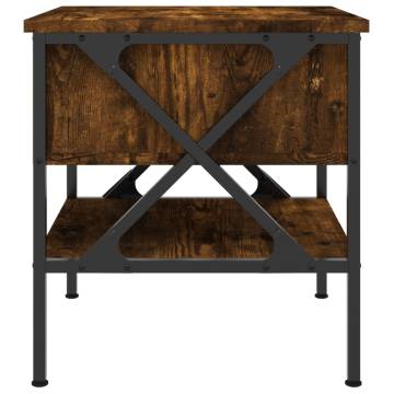 Smoked Oak Bedside Table - 40x42x45 cm | HipoMarket