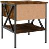 Smoked Oak Bedside Table - 40x42x45 cm | HipoMarket