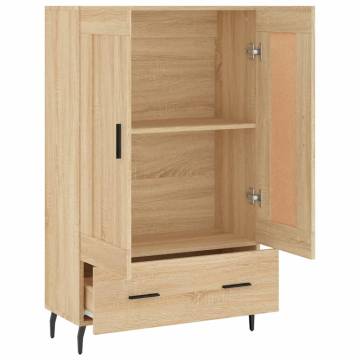 Highboard Sonoma Oak - Stylish Engineered Wood Storage Solution