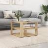 Elegant Sonoma Oak Coffee Table - 59.5x59.5 cm | Hipomarket