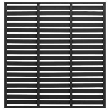 Fence Panel WPC 180x180 cm Black - Durable & Weather Resistant