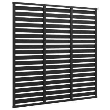 Fence Panel WPC 180x180 cm Black - Durable & Weather Resistant