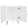 Stylish High Gloss White Bedside Cabinet - 40x40x50 cm