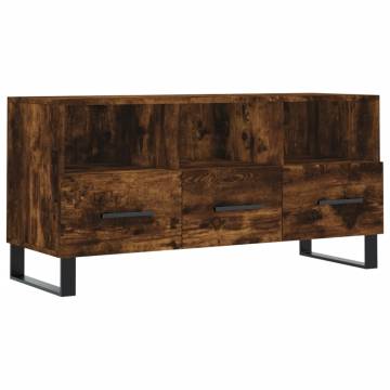 Stylish Smoked Oak TV Cabinet - Sturdy & Spacious Storage