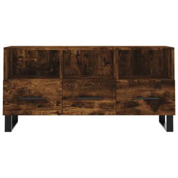 Stylish Smoked Oak TV Cabinet - Sturdy & Spacious Storage