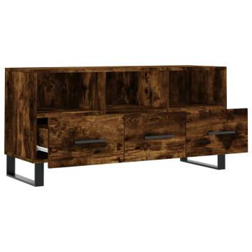 Stylish Smoked Oak TV Cabinet - Sturdy & Spacious Storage