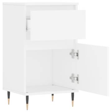 Elegant White Sideboards (2 pcs) - 40x35x70 cm Engineered Wood