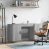 Desk Grey Sonoma 140x50x75 cm Engineered Wood Colour grey sonoma 