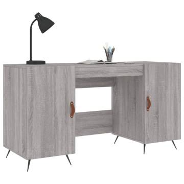 Elegant Grey Sonoma Desk - 140x50 cm | HipoMarket