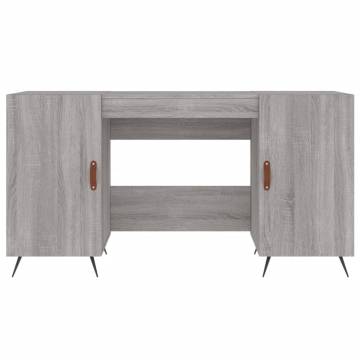 Elegant Grey Sonoma Desk - 140x50 cm | HipoMarket