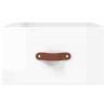 Wall-mounted Bedside Cabinets - High Gloss White | Hipo Market