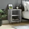 Bedside Cabinet Concrete Grey 40x30x50 cm Engineered Wood Colour concrete grey Quantity in Package 1 