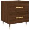 Stylish 2-Piece Brown Oak Bedside Cabinets | HipoMarket