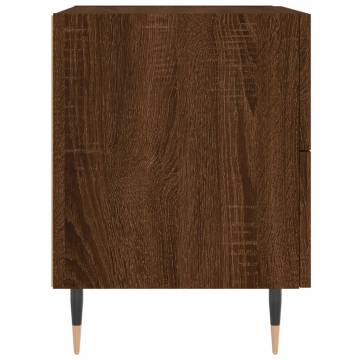 Stylish 2-Piece Brown Oak Bedside Cabinets | HipoMarket