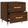 Stylish 2-Piece Brown Oak Bedside Cabinets | HipoMarket