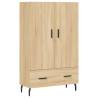 Stylish Highboard Sonoma Oak - Engineered Wood 69.5x31x115 cm