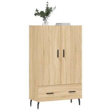 Stylish Highboard Sonoma Oak - Engineered Wood 69.5x31x115 cm