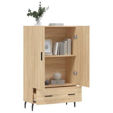 Stylish Highboard Sonoma Oak - Engineered Wood 69.5x31x115 cm