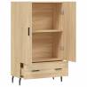 Stylish Highboard Sonoma Oak - Engineered Wood 69.5x31x115 cm