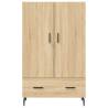 Stylish Highboard Sonoma Oak - Engineered Wood 69.5x31x115 cm