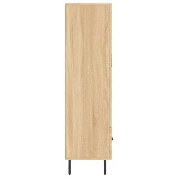 Stylish Highboard Sonoma Oak - Engineered Wood 69.5x31x115 cm