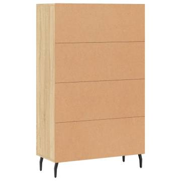 Stylish Highboard Sonoma Oak - Engineered Wood 69.5x31x115 cm